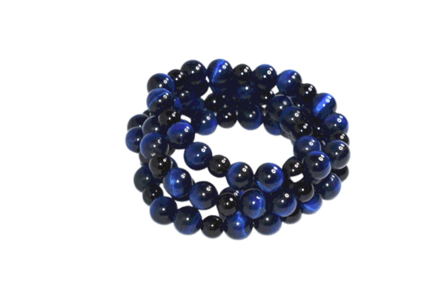 Blue Tiger’s Eye and Black Onyx Bracelet